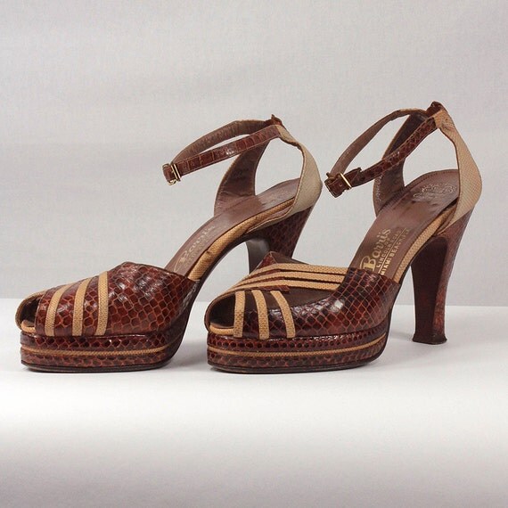 1940s platform shoes