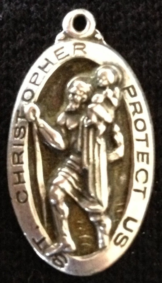 of medal meaning st christopher Saint Sterling Us Vintage Christopher Religious CREED Medal Protect of medal meaning st christopher Saint Sterling Us Vintage Christopher Religious CREED Medal Protect