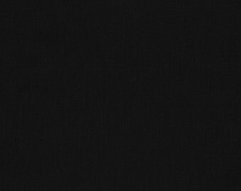 Black, Kona Cotton, Robert Kaufman Fabric, 1/2 Yard