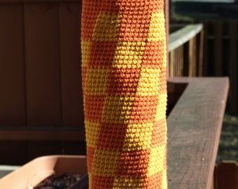 Wine Bottle Tote Bag in Orange