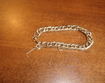 vintage bracelet goldtone chain
