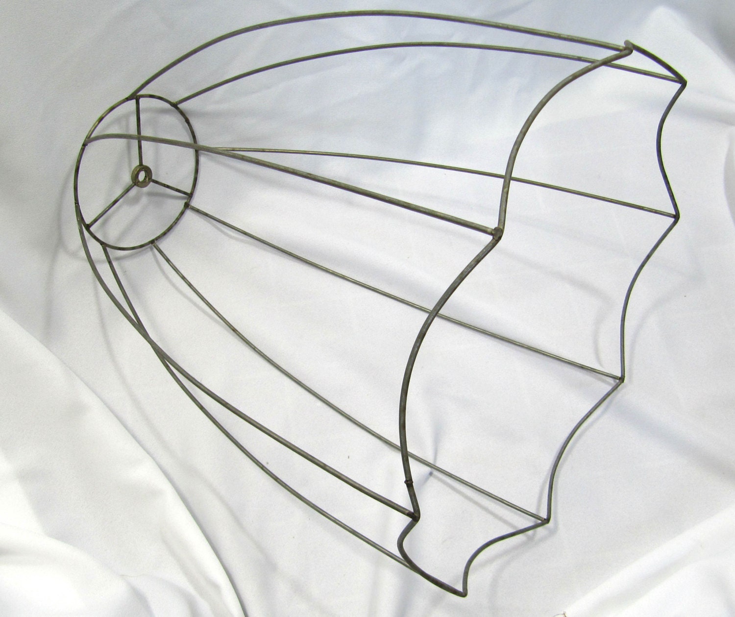 Lamp Shade Frame Vintage Wire Large Great for Pendant or Floor