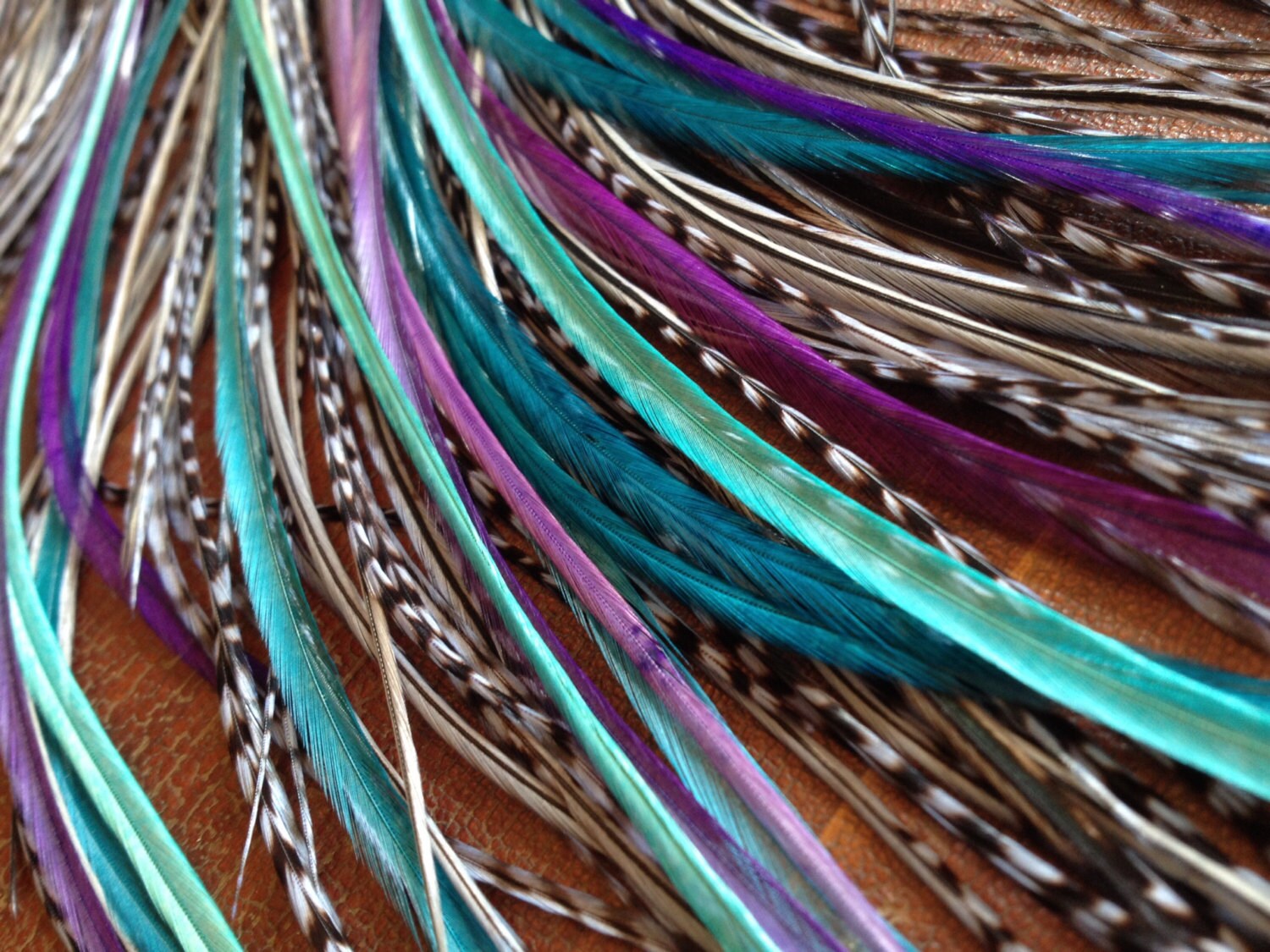 Long Feather Hair Extension Plumes 5 Bonded Hair Feathers