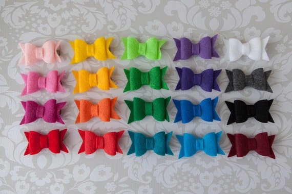 SALE Dollar Clippies Felt Bow Clippies Il_570xn