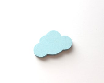 Cute Light Blue Cloud Cutouts - Blue Baby Shower - Sky Cloud Die Cuts - Set of 30