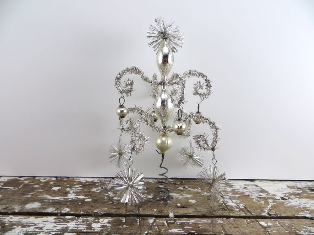 antique german tree topper pom pom tinsel tree topper antique german tree topper pom pom tinsel tree topper