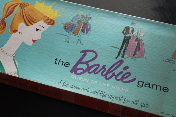 Barbie Queen of the Prom board game Early Sixties by RelicRevivals