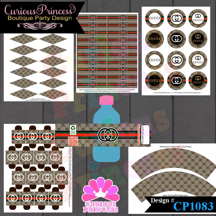 Gucci couture printable supplies for birthday party printables