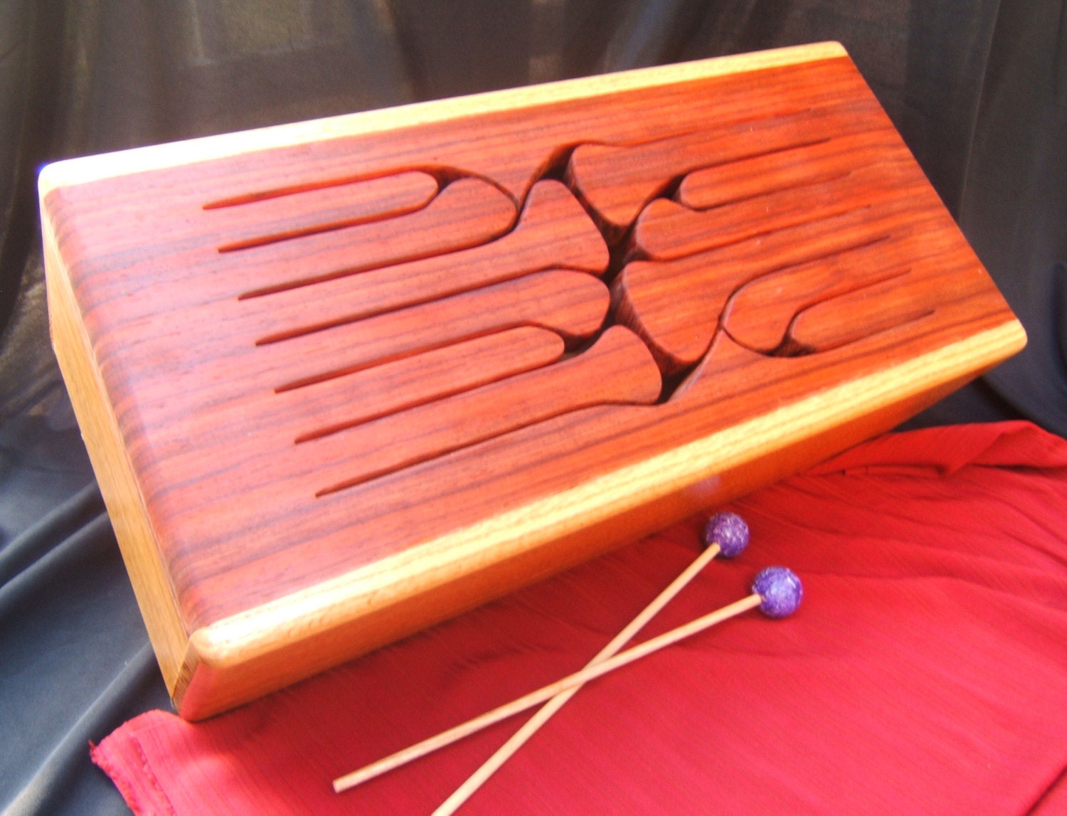 12Key Large Tongue Drum Oak166