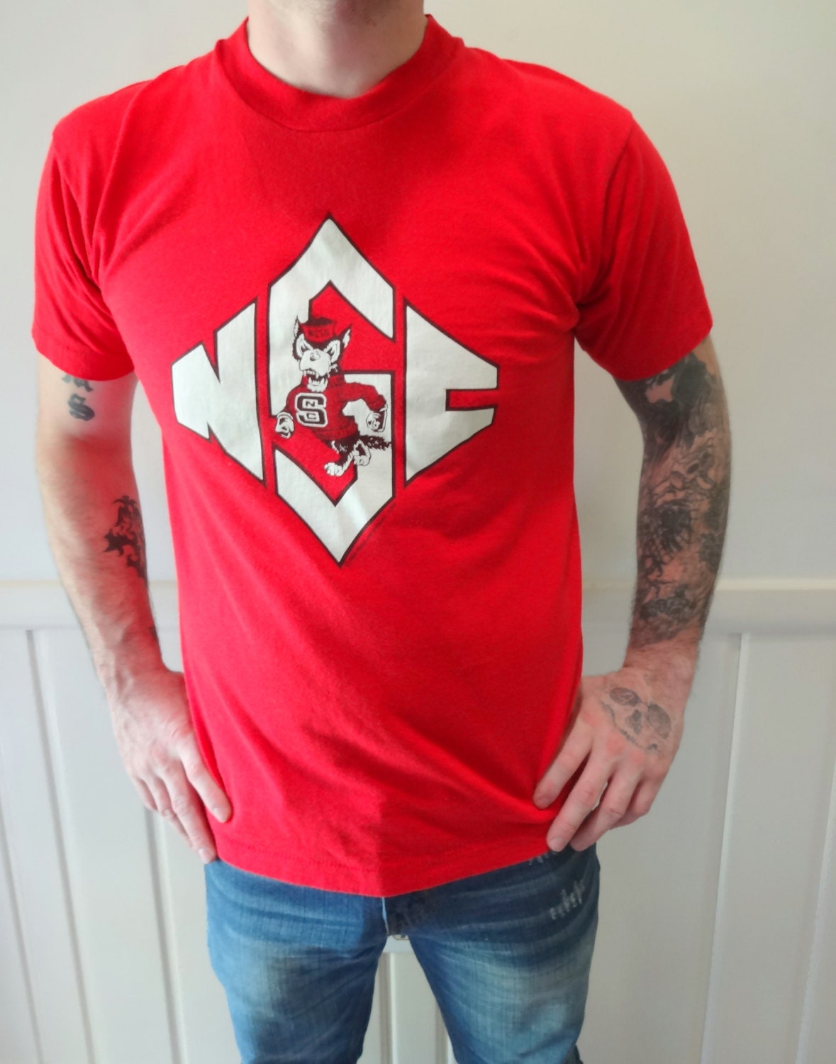 retro nc state shirt