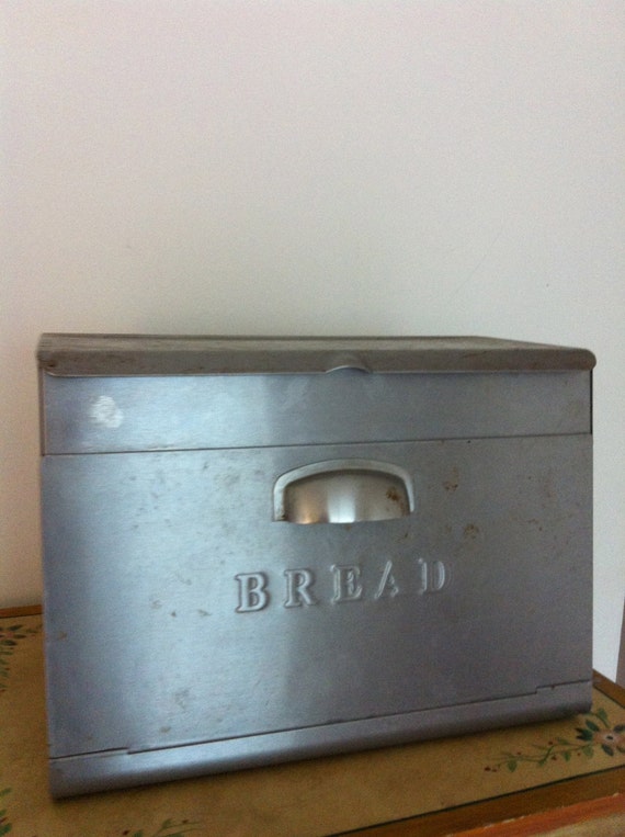 Vintage Metal Bread Box