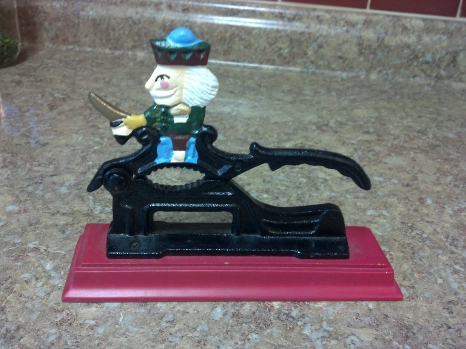 Vintage Cast Iron Nutcracker Soldier Nutcracker