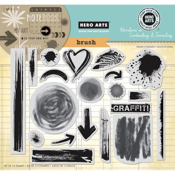 Hero Arts Brush Strokes AC026