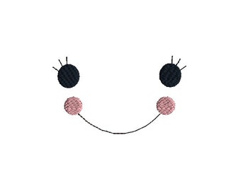 Doll Face Machine Embroidery Design-INSTANT DOWNLOAD