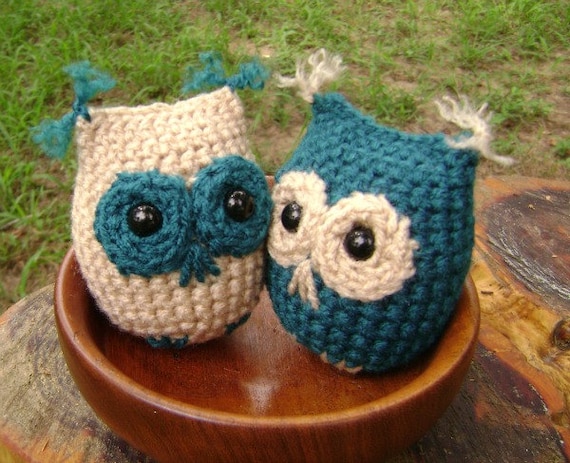 Crochet Owl Ornament Amigurumi Fall Decoration Halloween