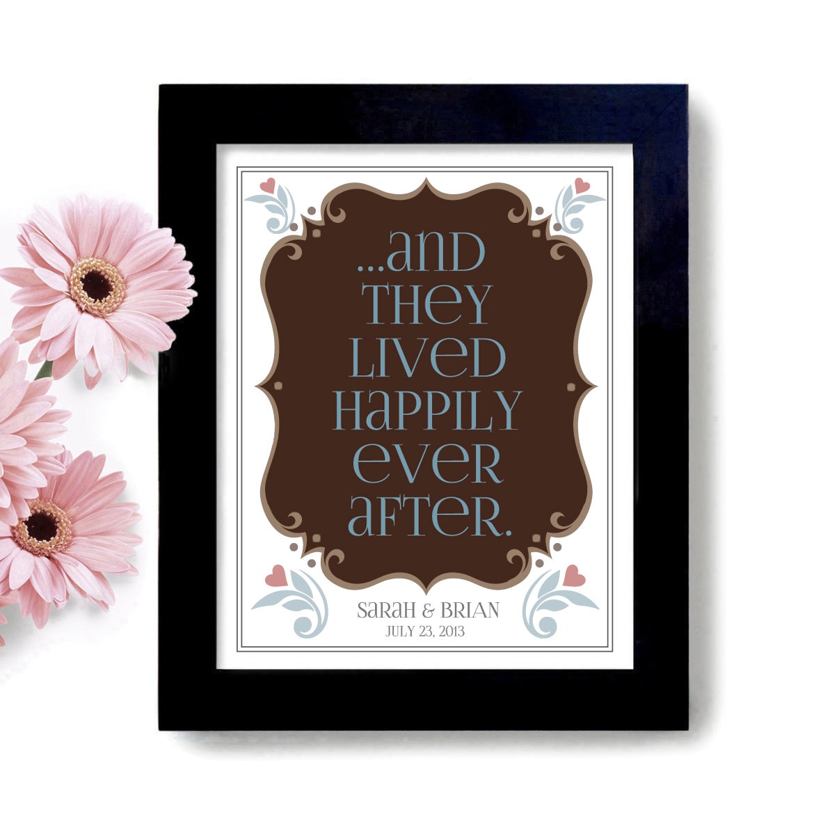 Happily Ever After Wedding Gift Unique Personalized by DexMex