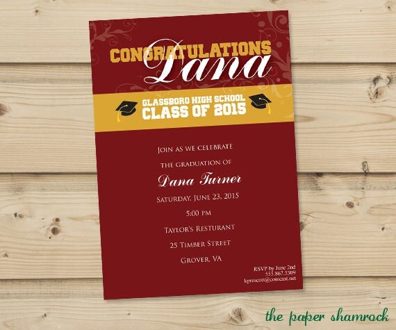 Graduation Invitation, High School Graduation Invitation, College Graduation Invitation, Graduation Party Invitation, 2012 Il_570xn