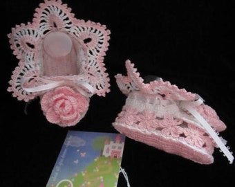 Crochet Baby Booties, Christening Baby Booties Baby Girl Summer Booties Crochet Baby Shoes, Lace Flower Booties Baby Shower Gifts for girl