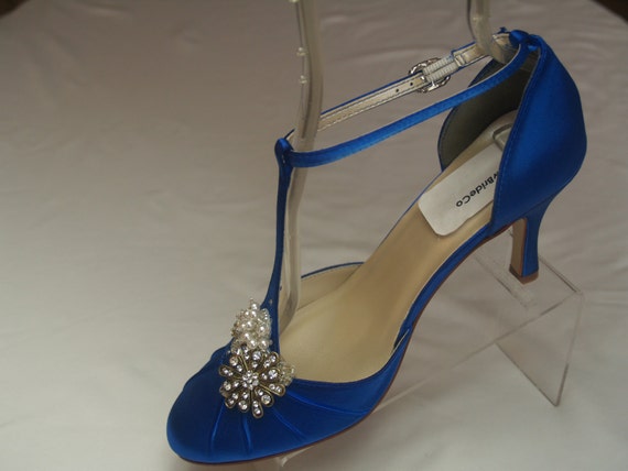 Blue Vintage Bridal Shoes 2