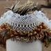 Steampunk Pirate Hat Ribbon Boho Junk Gypsy Fringe Lace Flounce Hat ,75.00