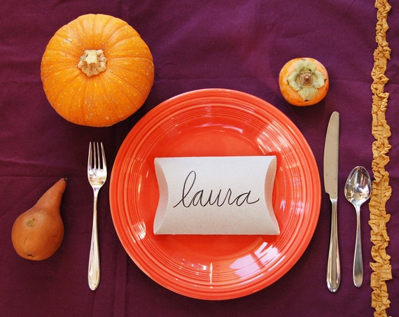 Thanksgiving dinner set up