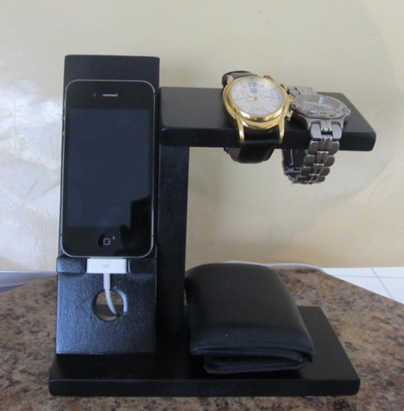 Stand Iphone Dock Mens Valet Men Watch Holder- Men Watch Stand - Watch ...