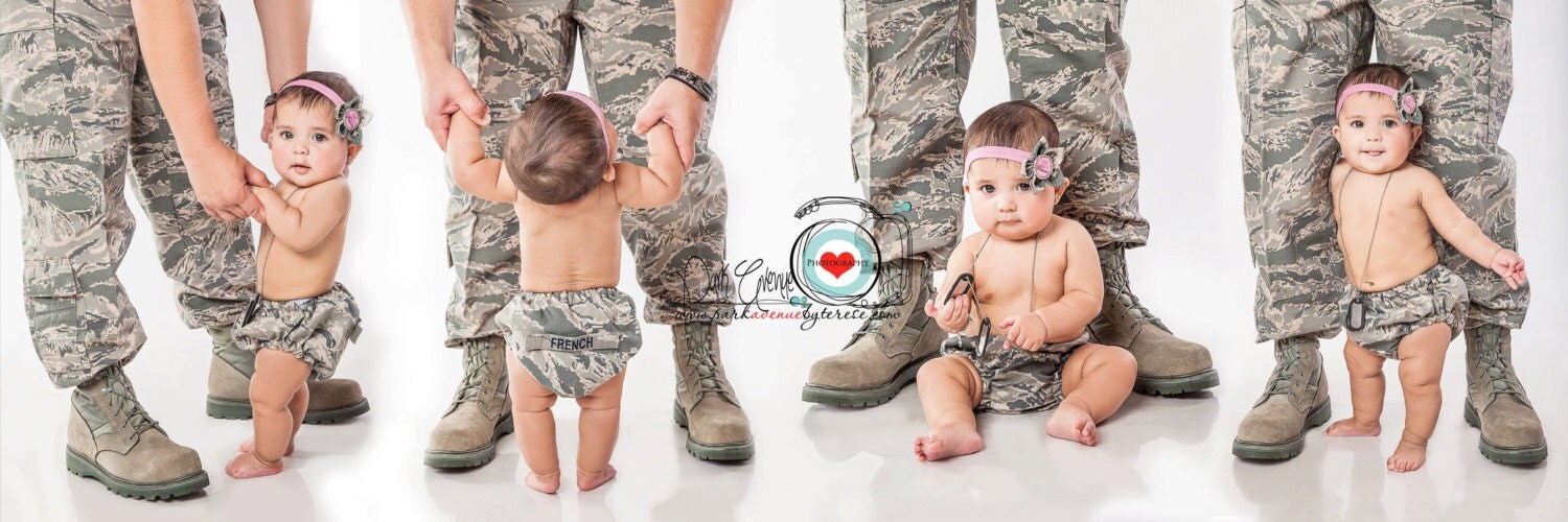 Military diaper cover Army Marine Air fore Acu diaper