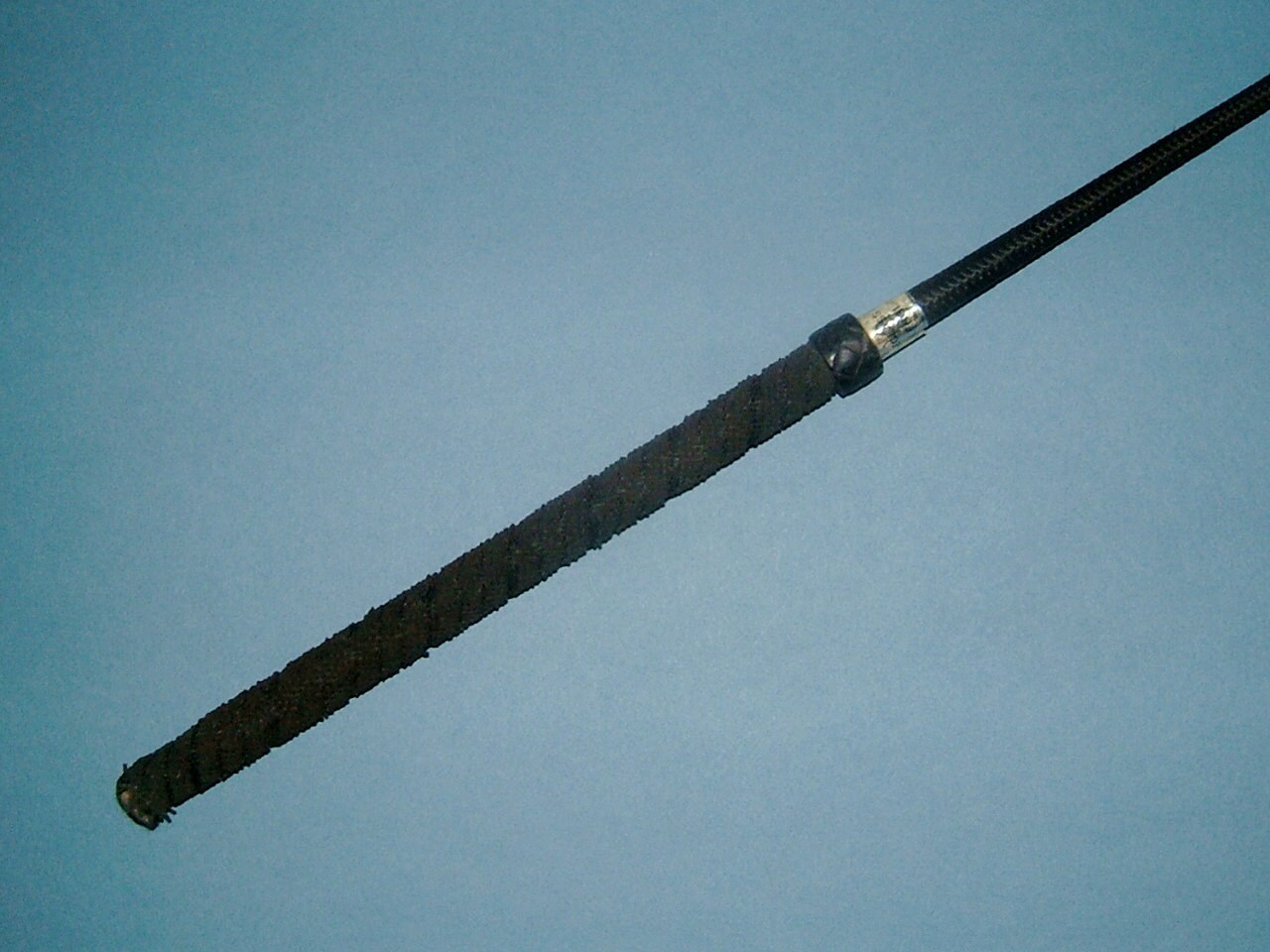 Vintage 1970s Black Whip Horse Riding Whip by QueensParkVintage