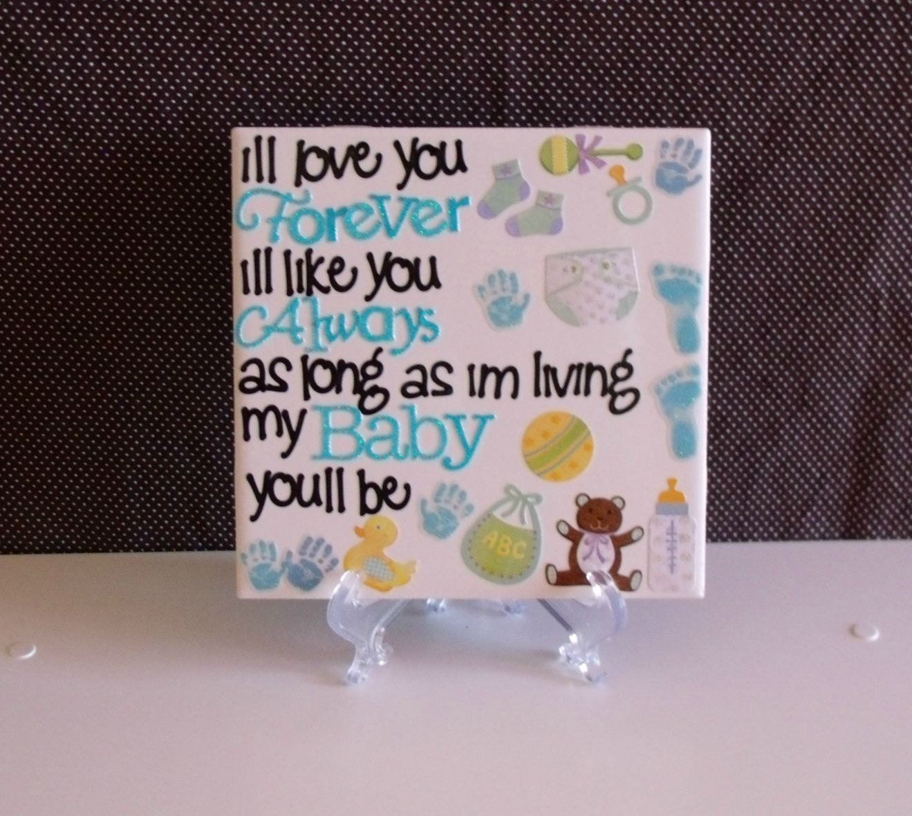 Ill Love you Forever Quote Baby Nursery Decor