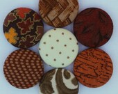 THANKSGIVING FALL, fabric button magnet, covered button magnet, kitchen magnet -- set of 7 Il_170x135