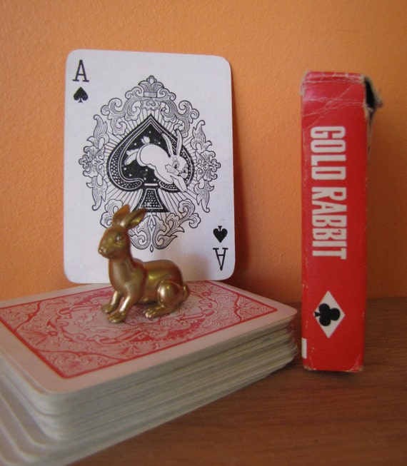 bunny playing cards