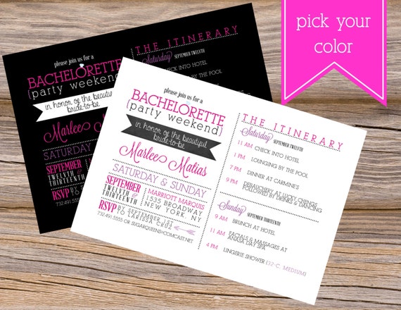 Unique Bachelorette Party Invitations 9