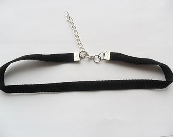 Velvet choker necklace, black velvet choker necklace