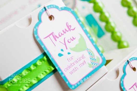 Mermaid Favor Tags