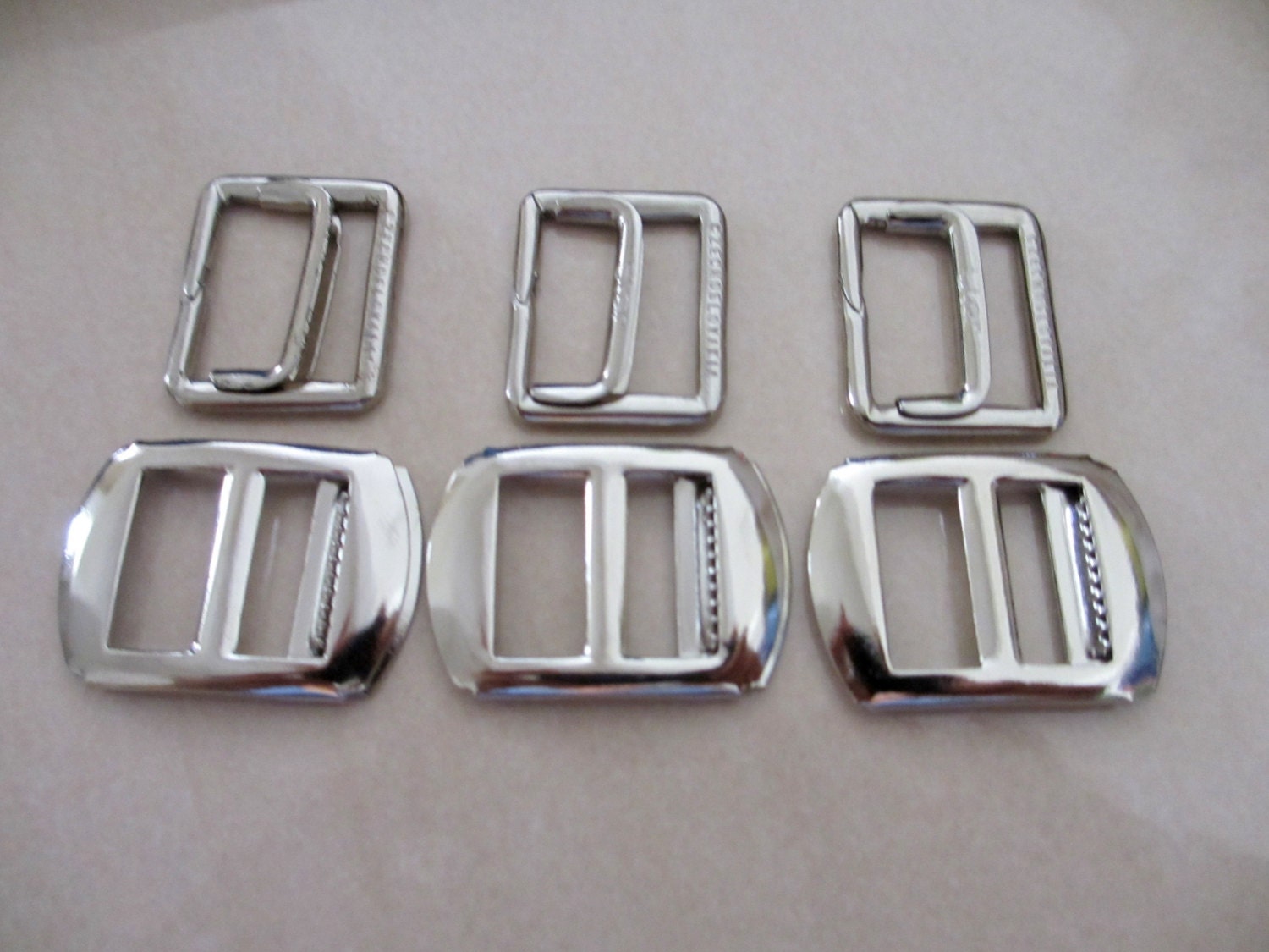 12 Vintage Vest Waistcoat Trouser Rectangular Shaped Nickel Plated ...