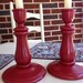 Set of red Candle Sticks