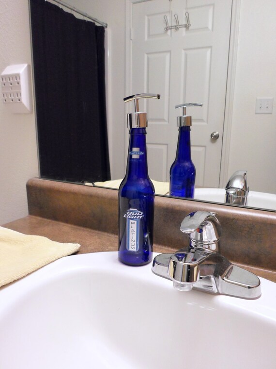 Bud Light Platinum Beer Bottle Soap Dispenser Soap Pump Hand