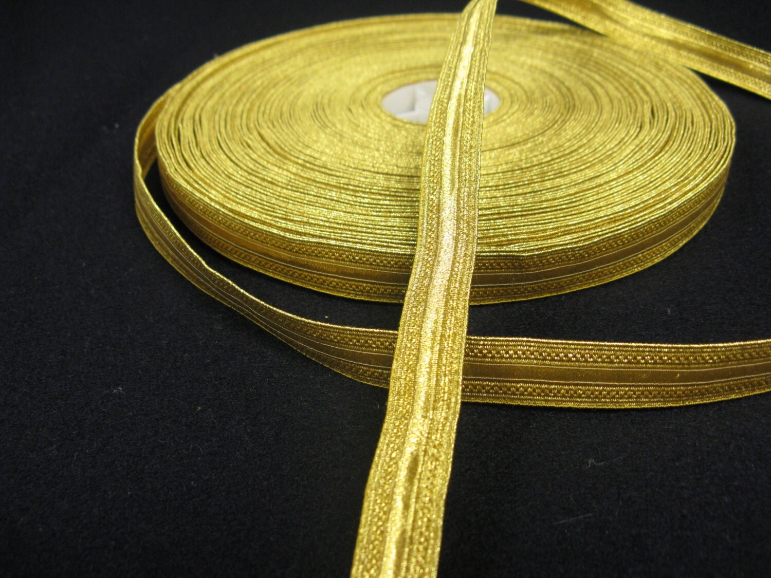 Military gold vellum lace braid tape half inch by ThePeriodTailor