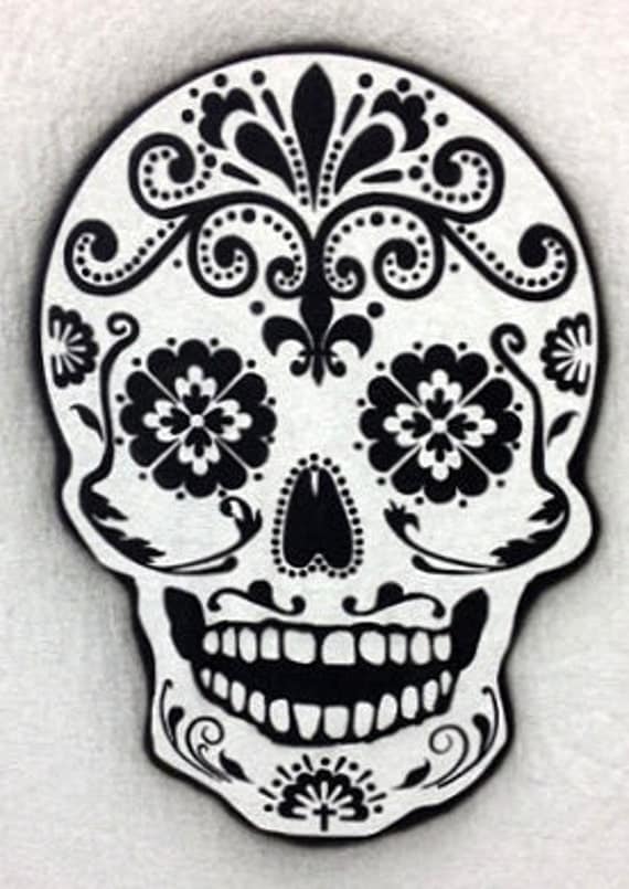 Sugar Skull Stencil Printable