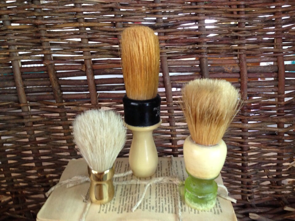 Vintage Shaving Brushes Instant Collection Haute Juice