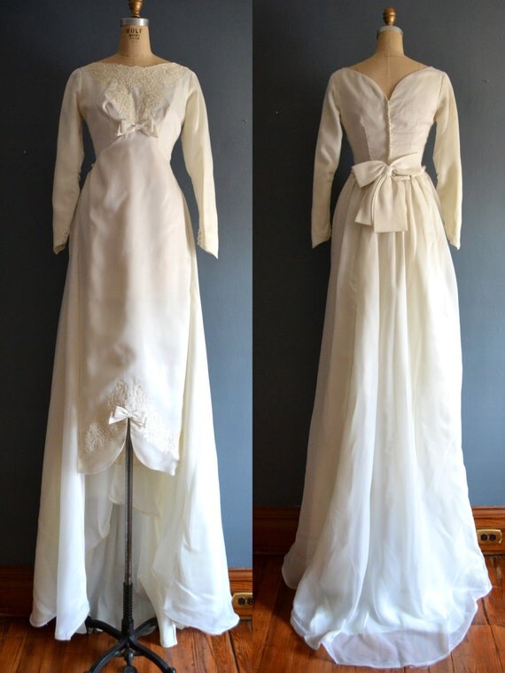 60s wedding dress / 1960s wedding dress / Cressida