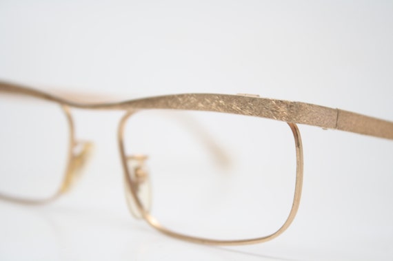 Antique Glasses Frames Unique shaped Small 1/20 10k Gold
