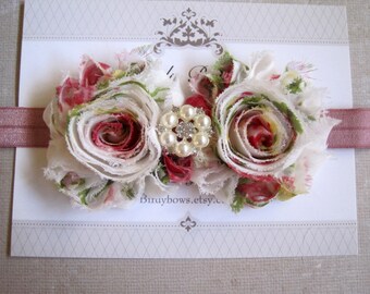 Vintage Floral Headband, Baby Headbands, Baby Girl Headbands, Baby Girl Headbands, Infant Headbands, Baby Bows