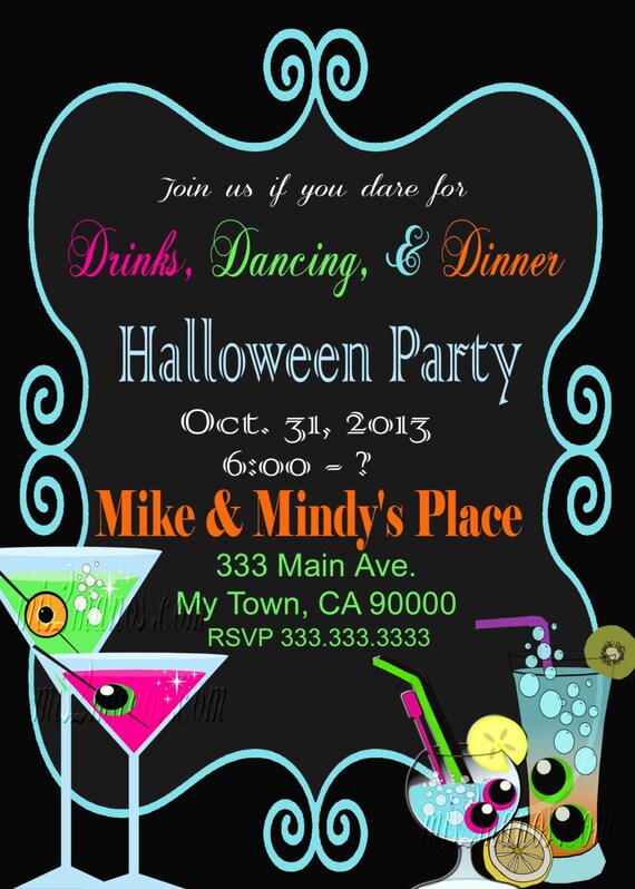 Halloween Party Invitation Text 3