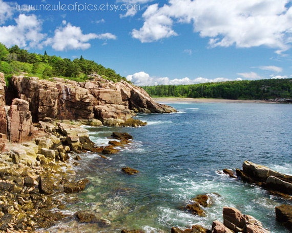 Coastal Maine Landscape Photography Acadia photo Beach