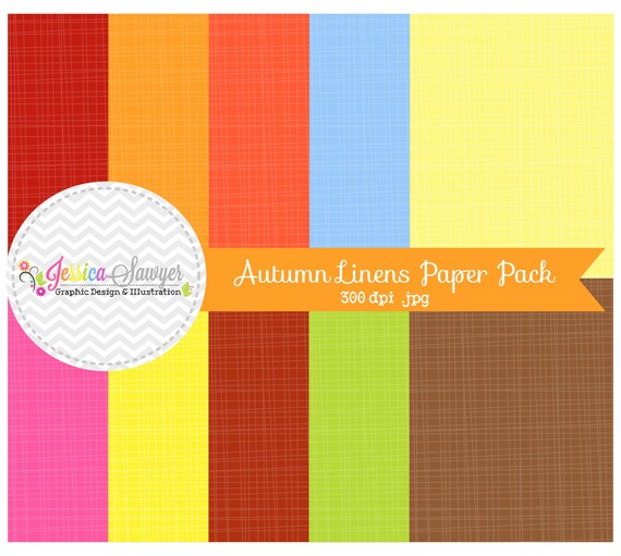 INSTANT DOWNLOAD, autumn linen digital papers, fall textured backgrounds, commercial use, greeting cards, annoucements, digital scrapbookin Il_570xn