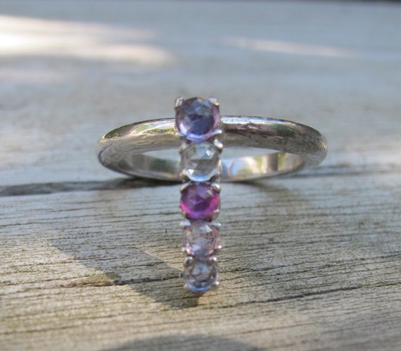 natural pink sapphire ring