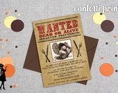 Thanksgiving Invitation - WANTED TURKEY Printable Il_170x135