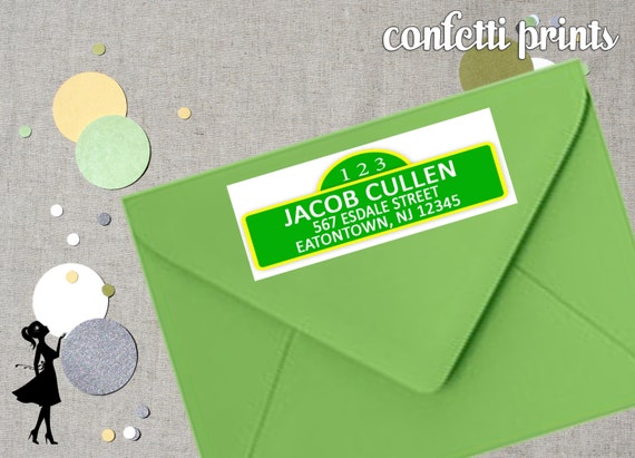 SESAME STREET Address Label Printable Personalized Il_570xn