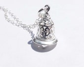 Sterling silver bell necklace - bell Pendant - birthday, wedding, graduation, bridesmaid, mother, friends,Mother's Day gifts